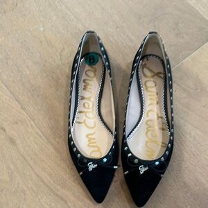 Sam Edelman Black Studded Flats